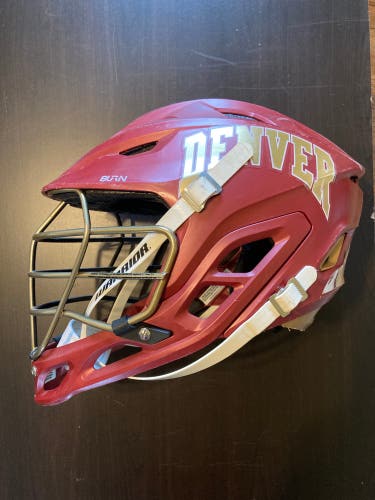 University Of Denver Warrior Burn Red Lacrosse Helmet