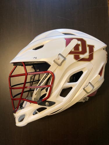 University Of Denver Warrior Burn White Lacrosse Helmet