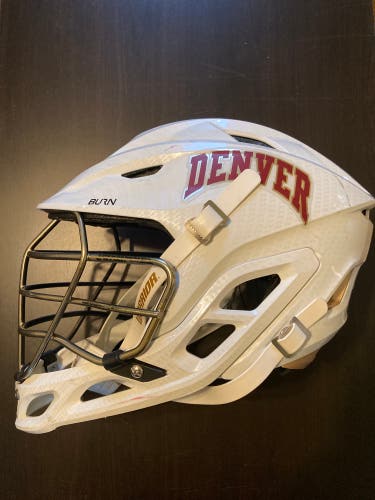 University Of Denver Warrior Burn White Lacrosse Helmet
