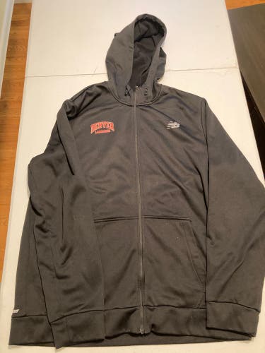 University Of Denver Lacrosse Black Used XXL New Balance Sweatshirt