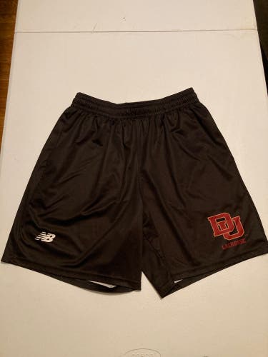 University Of Denver Lacrosse Black Used Large New Balance Shorts