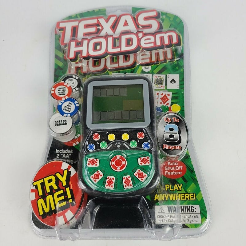 Westminster Pocket Arcade Texas Hold 'em Handheld Poker Video Game NEW