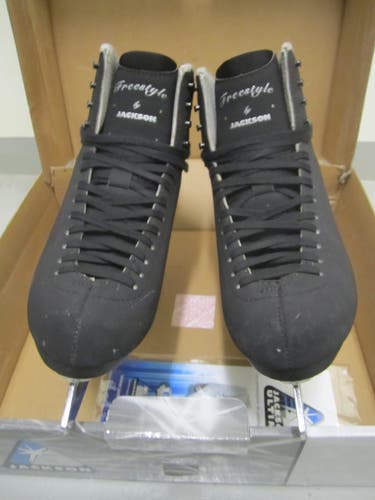 Jackson Ultima Men's FREESTYLE Fusion #2192 Black Suede-like Figure Ice Skates Size 9.0, Med width
