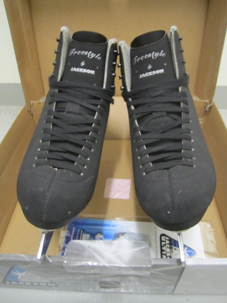 Jackson Ultima Men's FREESTYLE Fusion #2192 Black Suede-like Figure Ice Skates Size 9.0, Med width