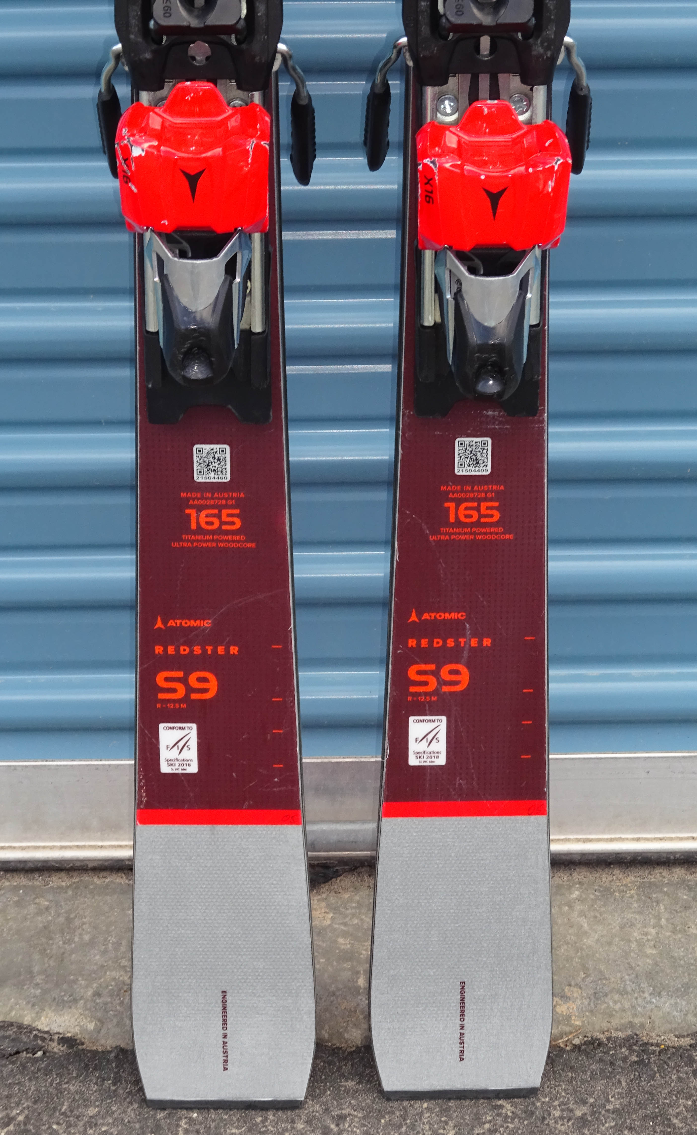 2022 Atomic Redster S9 FIS Slalom w/Atomic X16(Din 8-16)Size-165cm