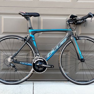 Blue Triad Time Trial TT Carbon Triathlon Bike Ultegra 6800 11 sp Medium 53.5 cm