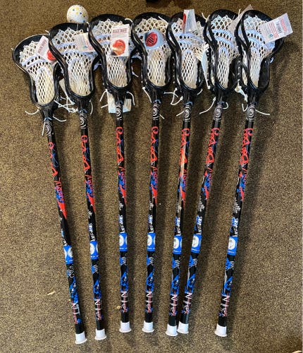 7 Stick Bundle -Maverik Bad Boy Complete lacrosse sticks