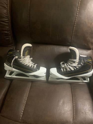 New Bauer Regular Width Size 9 Total One NXG Hockey Goalie Skates