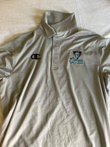 NEW GREY PLL CHROME COACHES POLO - XL