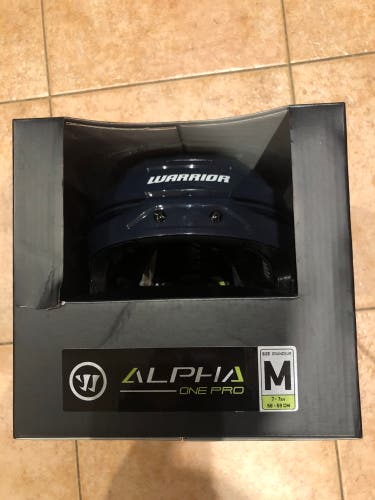 New Navy Medium Warrior Alpha One Pro Helmet