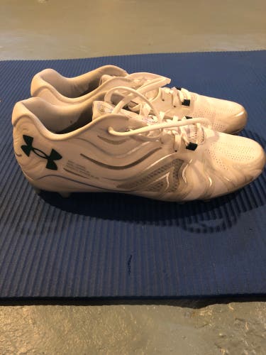 White Lightly Used Size 11.5 (Women's 12.5) Under Armour Command Mc