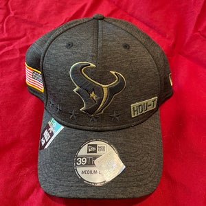 NFL Houston Texans Military “Salute to Service” New Era Hat, Size Medium-Large NEW NWT