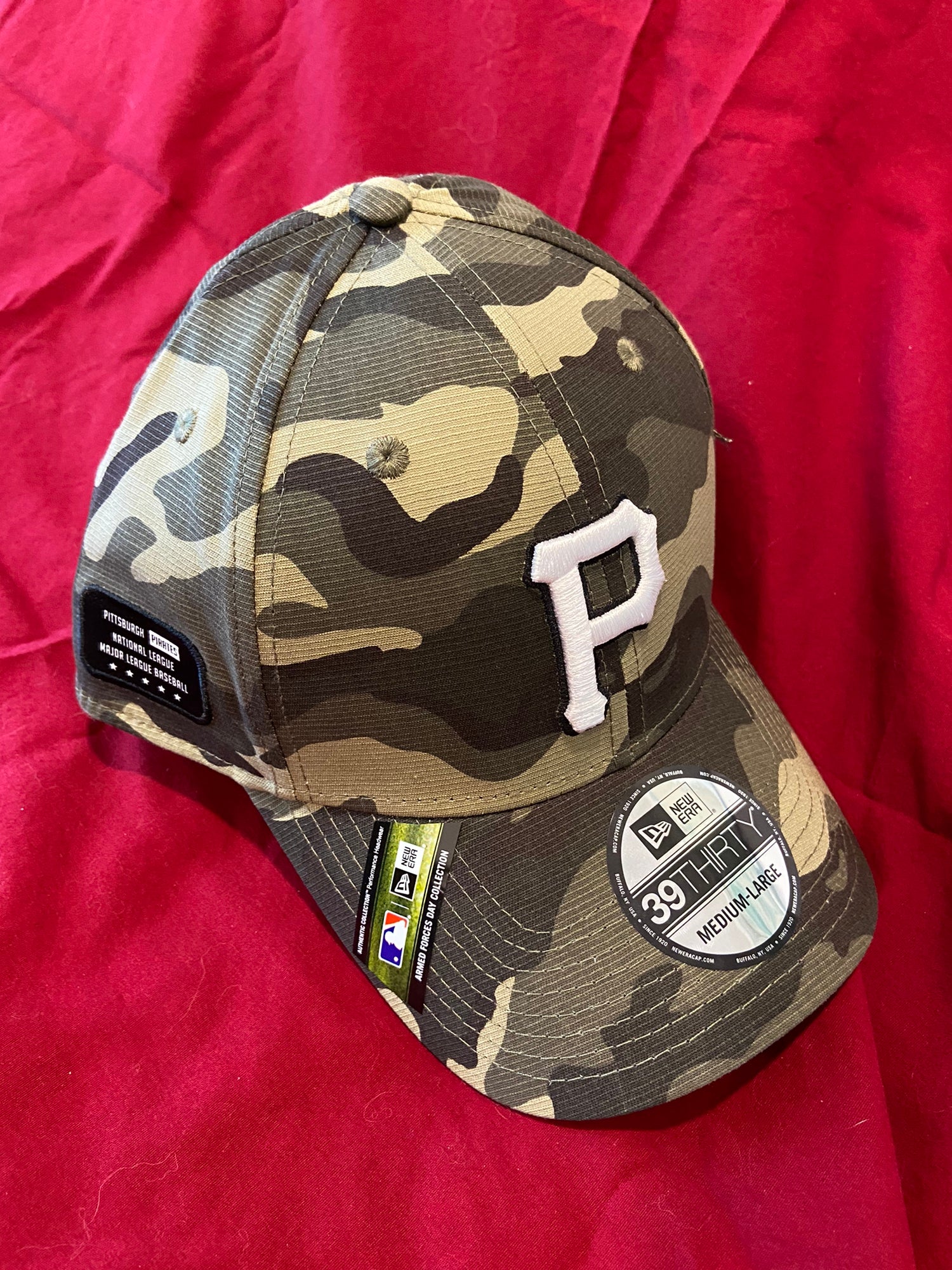 MLB Pittsburgh Pirates Cole Boys Girls SS Button Up Army Camo