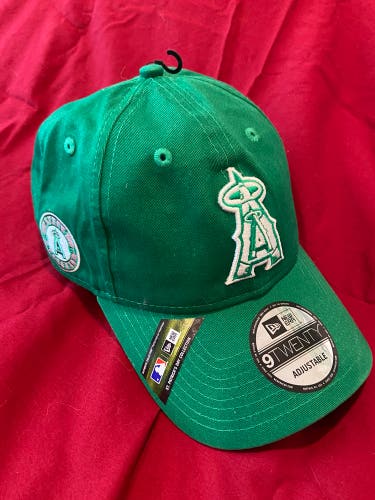 MLB Los Angeles Angels St. Patrick’s Day New Era Hat, Size Adjustable NEW NWT
