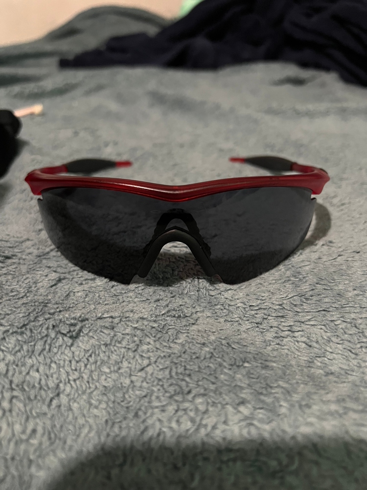 Oakley M frame crystal red sunglasses