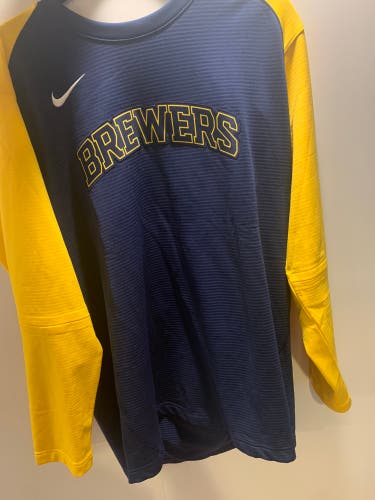 Nike Brewers Team Issued Sweatshirt
