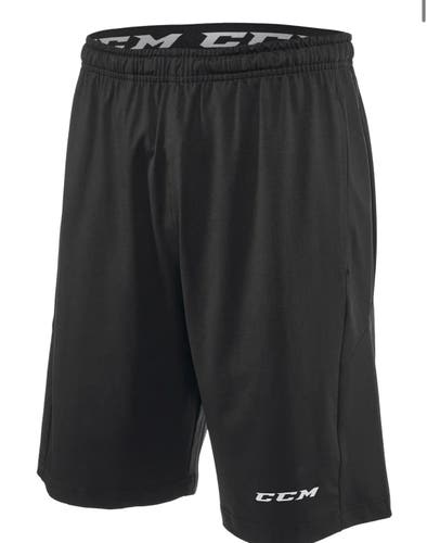 Black Men's Large CCM Shorts