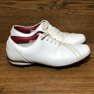 Footjoy LoPro womens white golf shoes lace up spikes size 7.5 M 97135