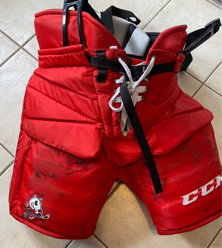 OHL return Niagara Ice Dogs Goalie Pants, 3rd red