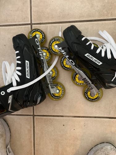 Used Bauer Regular Width Size 8 Inline Skates