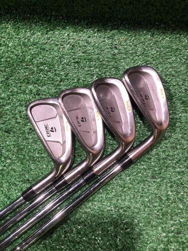 Taylormade 360 Xd 4, 6, 7, 8 Iron Set Stiff Steel, Right handed