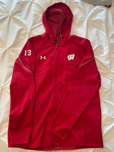 UW Badgers Red New Medium Under Armour Sweatshirt