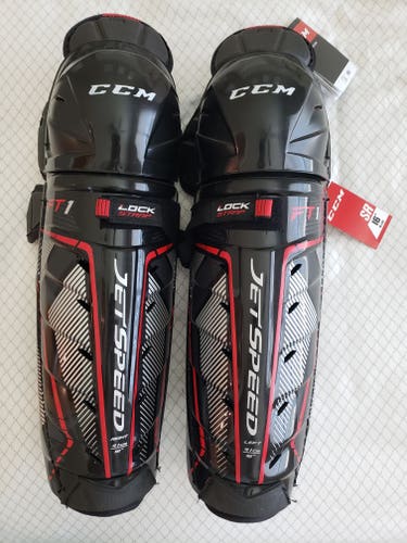 New CCM Jetspeed FT1 16" Shin Pads Senior