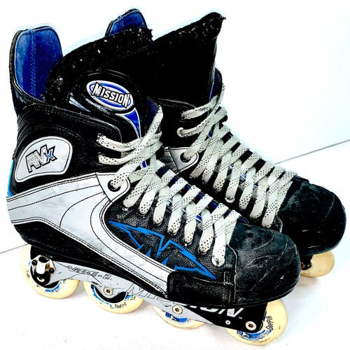 Mission RMX Inline Hockey Roller Blades Skates Size 13D (13 US Men Shoe)