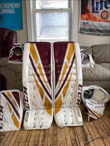 34"+ 2.5 Custom Pro Stock CCM EFlex 4 Goalie Full Set