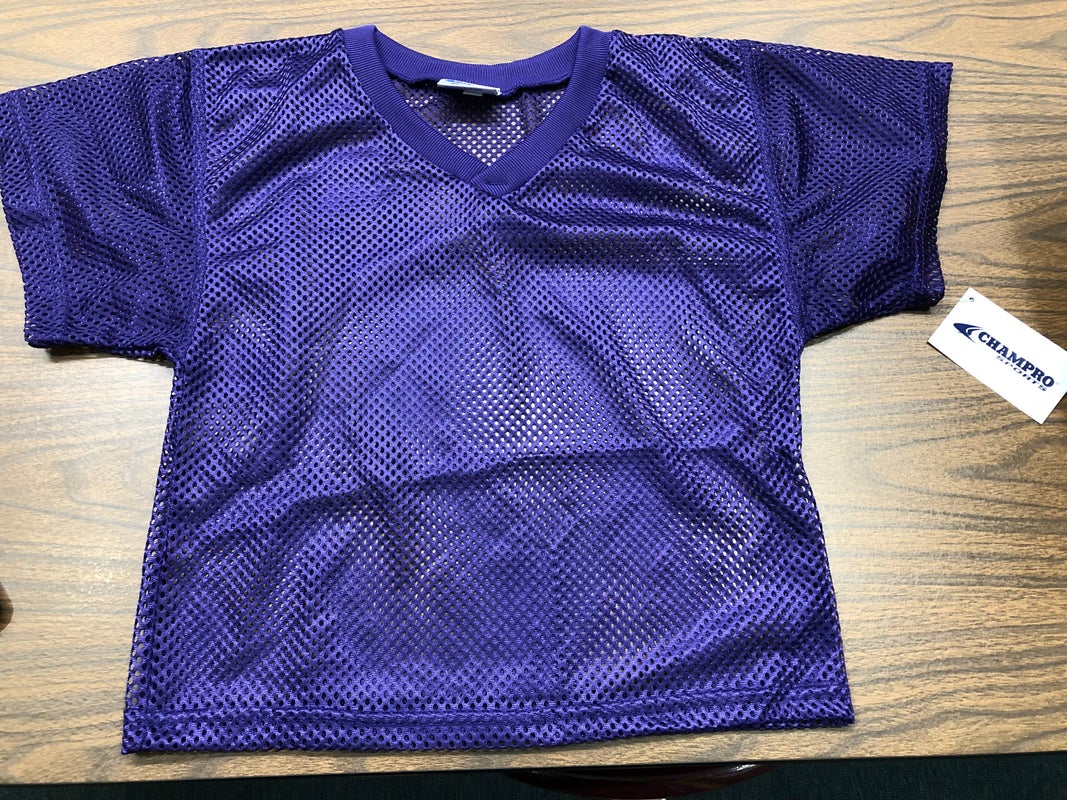 New FOOTBALL PRACTICE JERSEY PURPLE ADULT MEDIUM