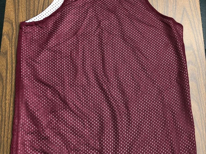 Adult Unisex New Medium Russell Athletic Reversible Maroon/White Basketball Practice Jersey
