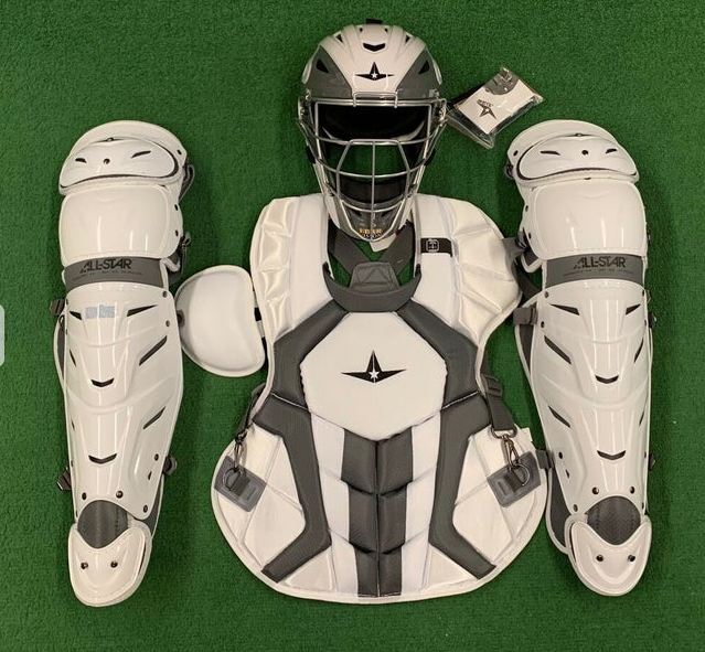 All Star System 7 Axis Adult 16+ Catchers Gear Set NOCSAE - White Graphite