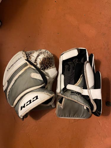 Used CCM Premier II Pro glove and blocker
