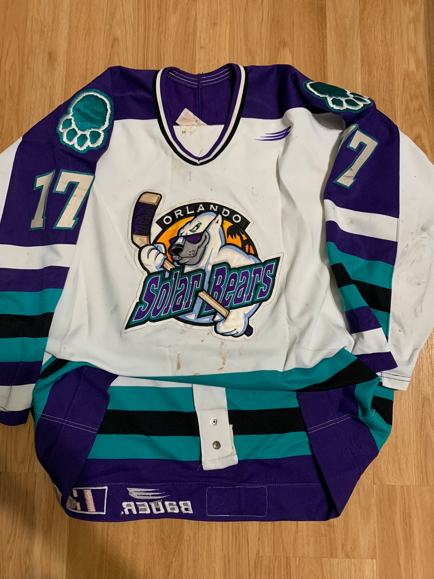 FS/FT] Late 1990's Utah Grizzlies IHL Bauer Authentic Game Used