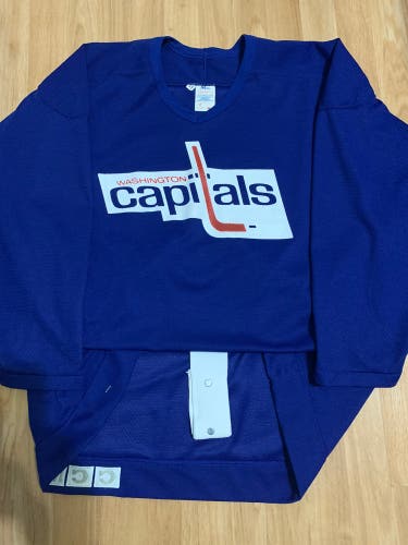 Team Issued/used Washington CAPITALS NHL Practice Hockey Jersey 52 Blue 90’s