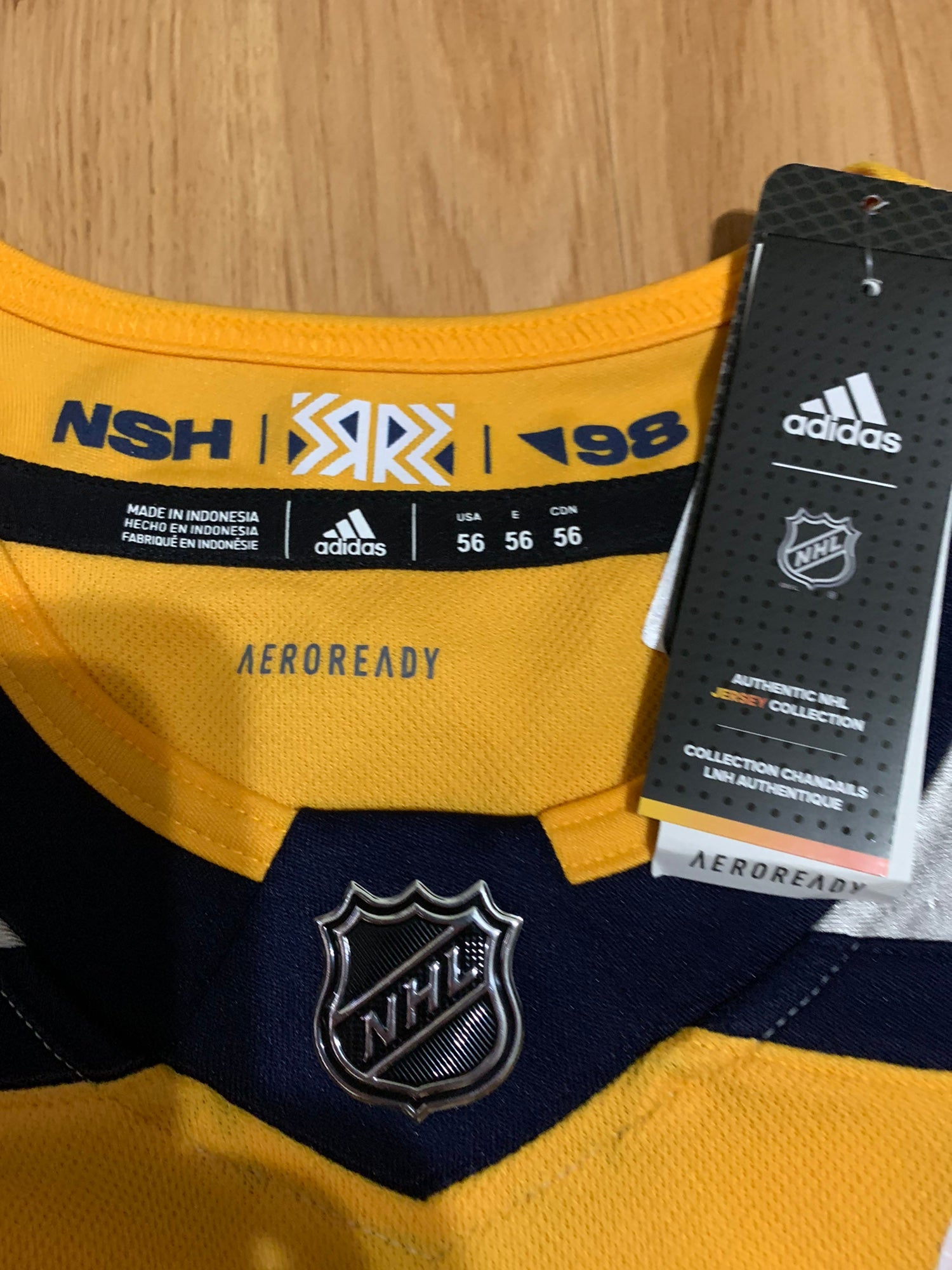 Adidas Forsberg Nashville Predators Reverse Retro NWT Authentic