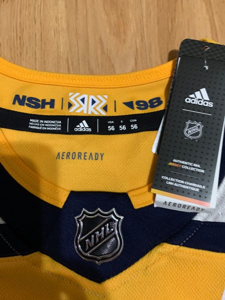 Adidas Forsberg Nashville Predators Reverse Retro NWT Authentic Hockey  Jersey 56