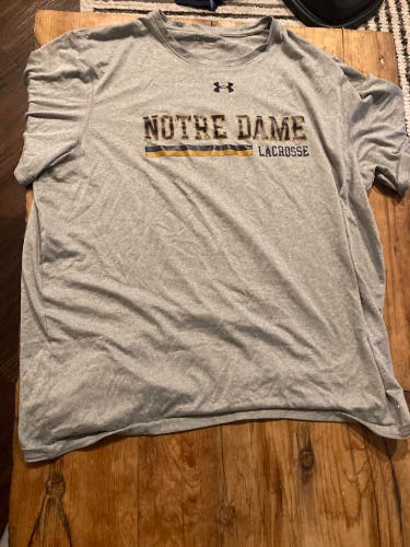 Gray Notre Dame Lacrosse Shooter L