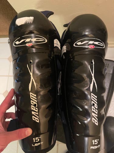 Vic X-Weave Shin Pads Senior 15”