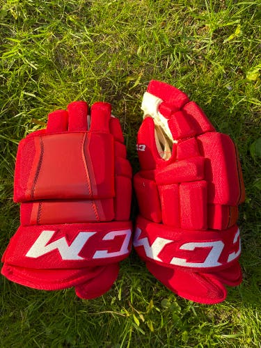 Detroit Red Wings Pro Stock CCM Hockey Gloves