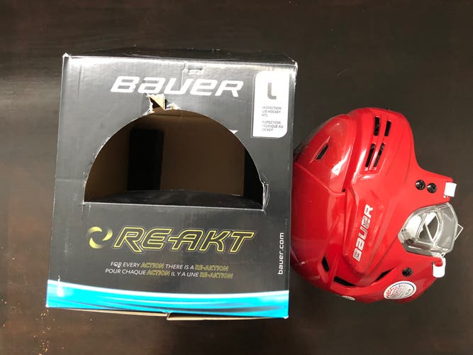 Helmet New SIZE L Bauer Re-Akt Helmet HECC THE END OF 04-2019