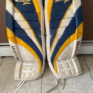 Used 34" Heaton Helite-Z Goalie Leg Pads