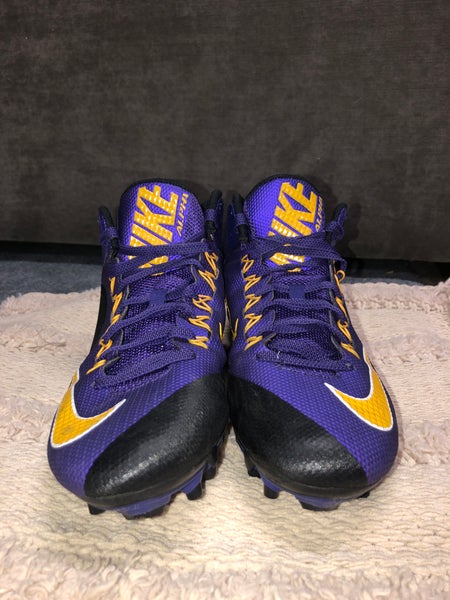 Purple Men's Molded Cleats High Top Alpha