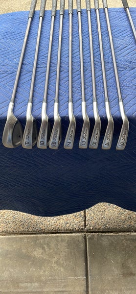 MENS Used Titleist Right Handed dci Iron Set Stiff Flex 9 Pieces Graphite Shaft