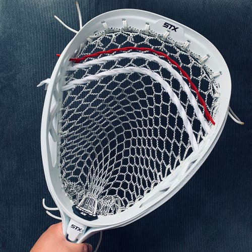 STX Eclipse 2 w/ 12D Unreleased The Mesh Dynasty - Goalie Head Eclipse II Red
