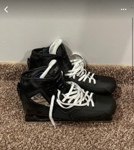 Used True Regular Width Size 12.5 Custom Pro Hockey Goalie Skates