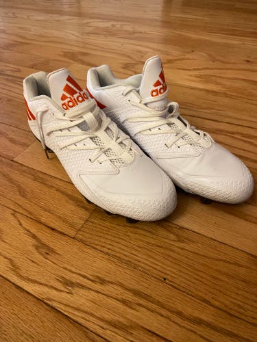 Adidas Custom Football Men’s Cleats Low Cut - Miami Hurricanes