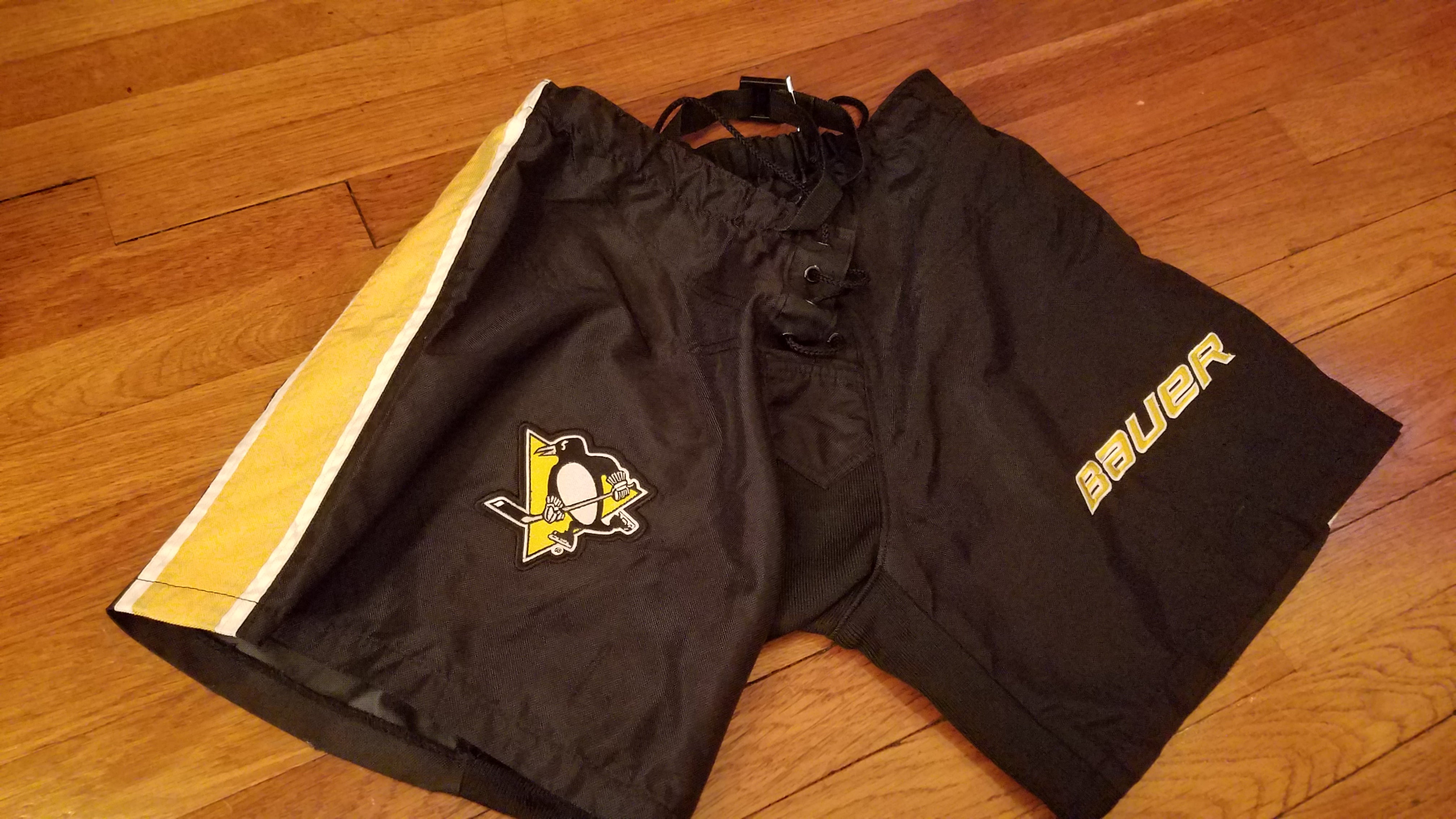 Reebok 9K Pro Stock Hockey Pants Shell Black Pittsburgh Penguins All Sizes 7326 