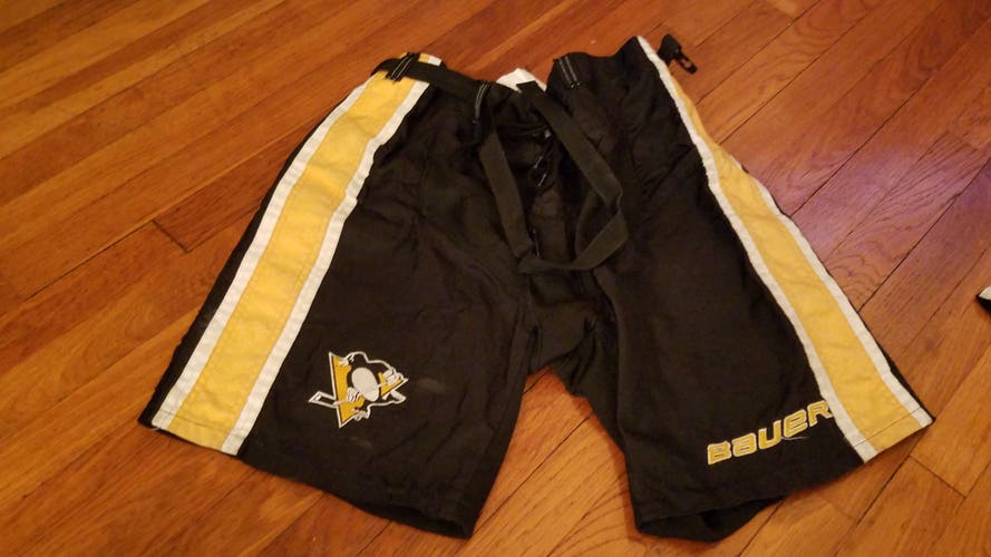 Used Adult Small Bauer Pittsburgh Penguins shell pants