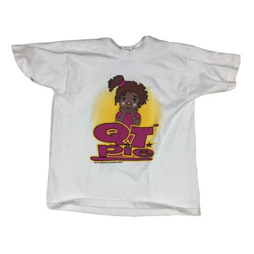 Vintage 1998 Every Girl in the World is a Q.T. Pie White T-Shirt Child's Medium